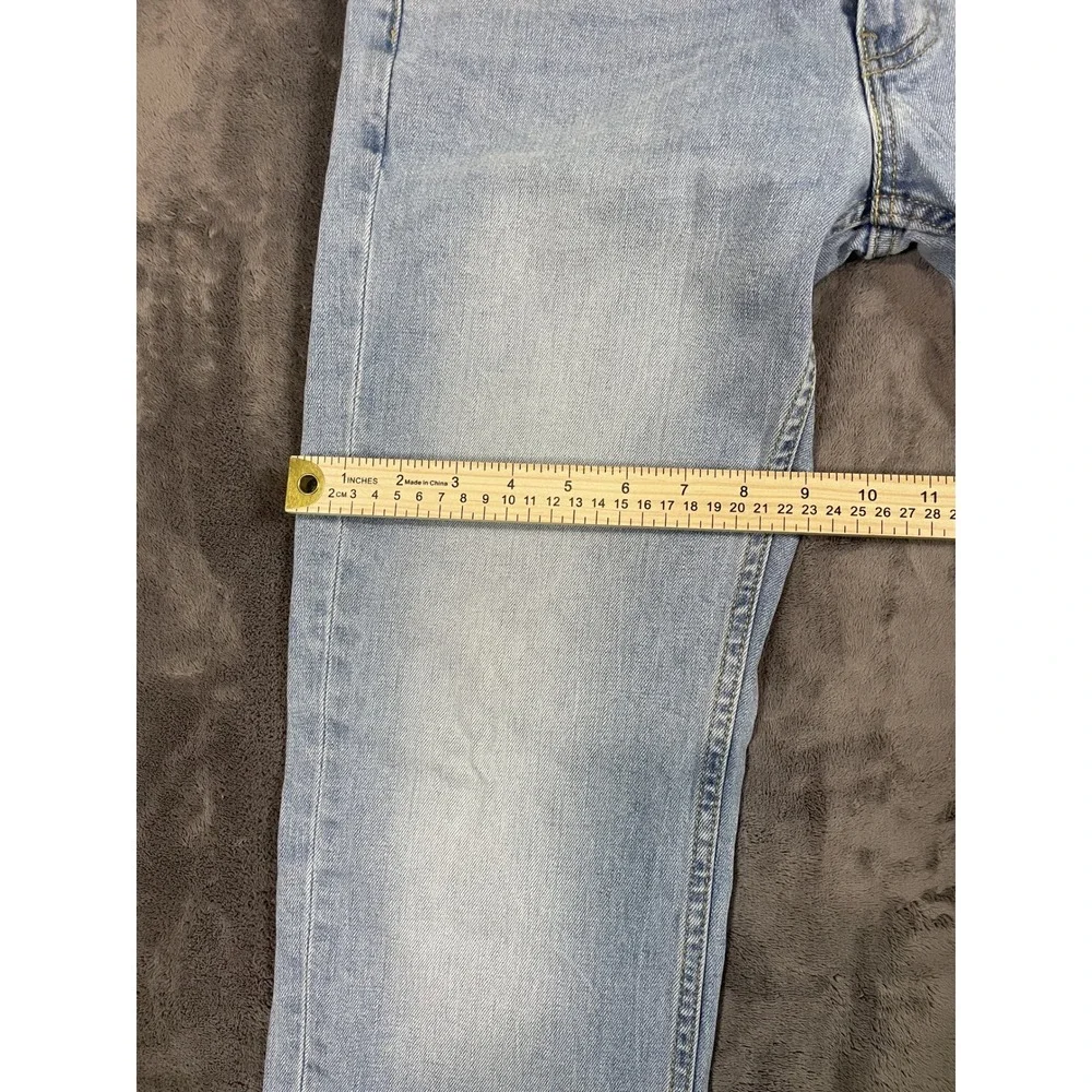 Levi's 514 Straight Fit Jeans 29x30 Light Wash Blue‎ Denim Stretch